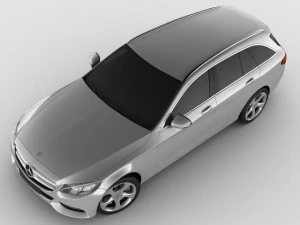 mercedes c class estate 2014 avantgarde 3D Model