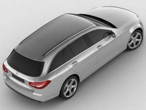 mercedes c class estate 2014 avantgarde 3D Model