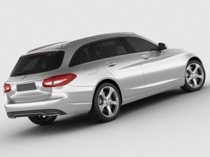 mercedes c class estate 2014 avantgarde 3D Model