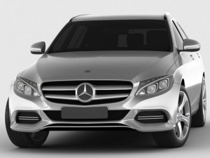 mercedes c class estate 2014 avantgarde 3D Model