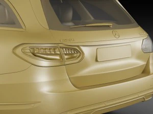 mercedes c class estate 2014 avantgarde 3D Model