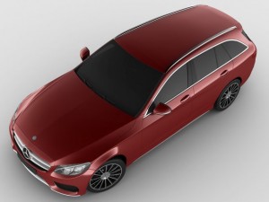 mercedes c class estate 2014 amg package 3D Model