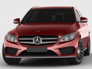 mercedes c class estate 2014 amg package 3D Model