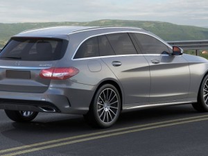 mercedes c class estate 2014 amg package 3D Model