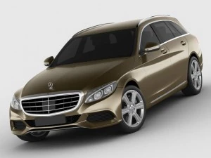 mercedes classe c break 2014 exclusif Modèle 3D