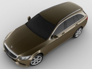 mercedes c class estate 2014 exclusive 3D Model