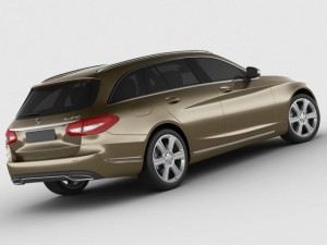 mercedes c class estate 2014 exclusive 3D Model