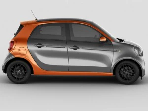 smart forfour 2015 Modello 3D