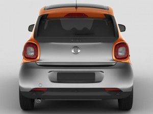 smart forfour 2015 Modèle 3D