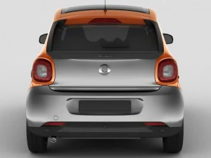 smart forfour 2015 Modello 3D