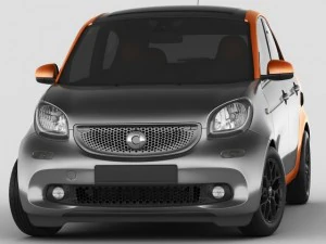 smart forfour 2015 Modello 3D
