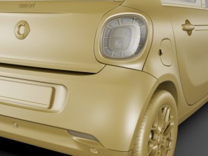 smart forfour 2015 Modèle 3D