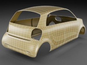 smart forfour 2015 Modèle 3D