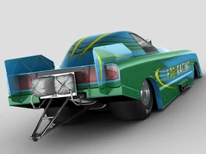 dragster nhra funnycar 3D Model