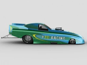 dragster nhra funnycar 3D Model