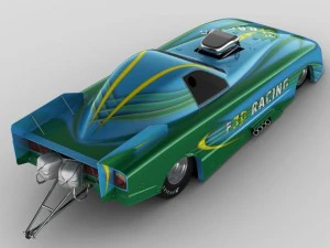 dragster nhra funnycar 3D Model