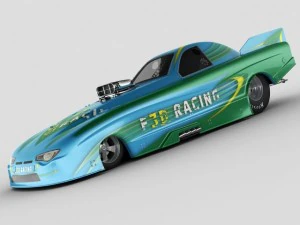 dragster nhra funnycar 3D Model