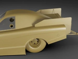 dragster nhra funnycar 3D Model