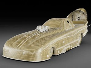 dragster nhra funnycar 3D Model