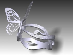 butterfly ring Modelo 3D