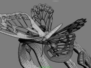 Schmetterlingsring 3D Modell