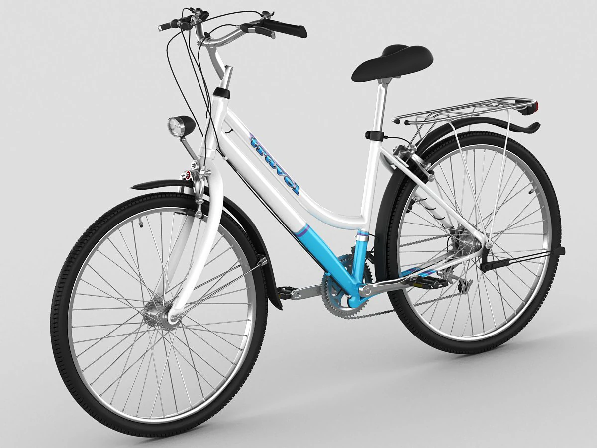 generisches Damenfahrrad 3D Modell .c4d .max .obj .3ds .fbx .stl .blend 