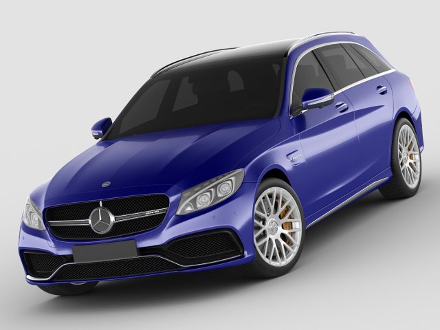 mercedes c63 amg estate Modelo 3D .c4d .max .obj .3ds .fbx .stl .blend 