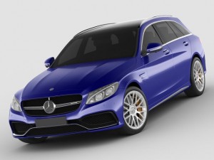 mercedes c63 amg estate 3D Model