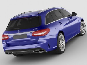 mercedes c63 amg estate Modelo 3D