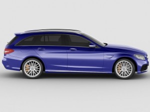 mercedes c63 amg estate Modelo 3D