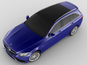 mercedes c63 amg estate Modelo 3D