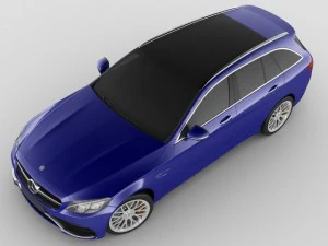 mercedes c63 amg estate 3D Model