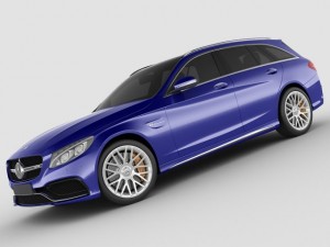 mercedes c63 amg estate Modelo 3D