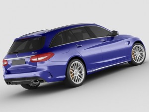 mercedes c63 amg estate Modelo 3D