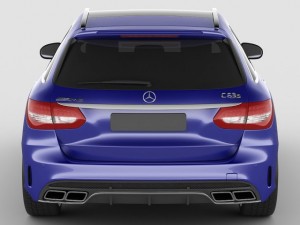 mercedes c63 amg estate Modelo 3D