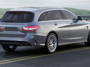 mercedes c63 amg estate 3D Model
