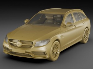 mercedes c63 amg estate Modelo 3D