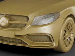 mercedes c63 amg estate Modelo 3D