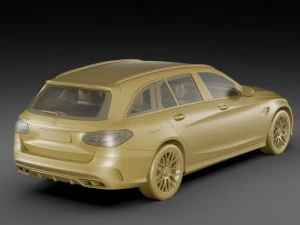 mercedes c63 amg estate 3D Model