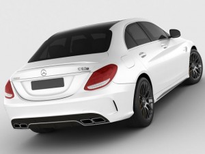 mercedes c63 amg 2015 3D 模型