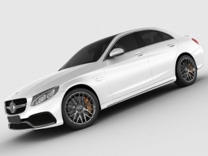 mercedes c63 amg 2015 3D 模型