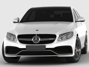 mercedes c63 amg 2015 3D 模型