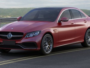 mercedes c63 amg 2015 3D 模型