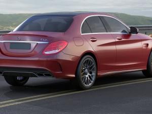 mercedes c63 amg 2015 3D 模型