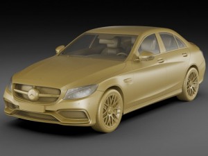 mercedes c63 amg 2015 3D 模型