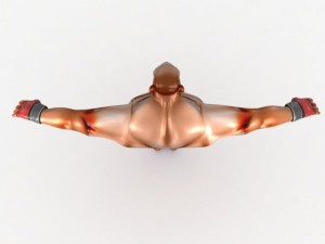 cartoon mma fighter Modelo 3D