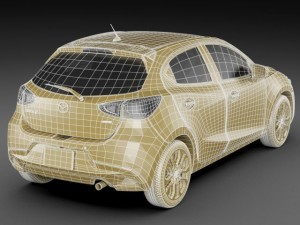 mazda 2 demio Modelo 3D