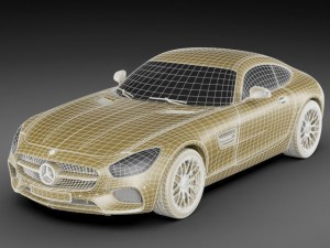 mercedes gt amg Modelo 3D