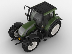 valtra n142 tractor 3D Модель