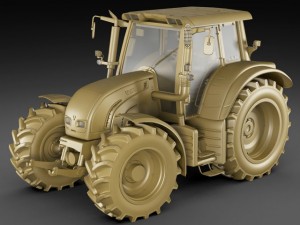 valtra n142 tractor 3D Модель